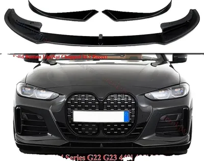 Obrázek produktu pro Lem předního nárazníku, lesklý povrch, aerodynamický design, lesklá černá barva