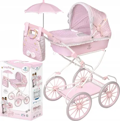 Zdjęcie produktu dla Wózek dla lalek z parasolką Sophie DeCuevas Toys 81075