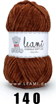 Produktbild von LEAMI Chenille Soft UNI (100g/120m) 140
