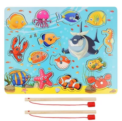 Produktbild von Magnetisches Angelspiel Montessori Spielzeug ab 2 Jahre Angelpuzzles Set