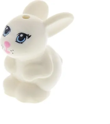 Produktbild von 1x Lego Tier Hase Friends weiß Häschen Augen blau Daisy 6017059 98387pb01