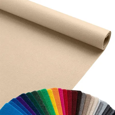 Produktbild von Primaflor Eventteppich Rips DUBLIN - Champagner - 1,00m x 30,00m - Meterware - Viele Farben - Schwer Entflammbarer Messeteppich, Rutschfester Hochzeichtsläufer, Läufer für Hochzeiten