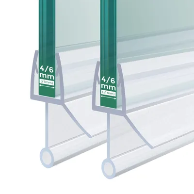 Immagine prodotto di S'AFIELINA Guarnizione doccia 2 pezzi 80cm per vetro 4-6mm - Guarnizione di ricambio deflettore acqua per box doccia bagno
