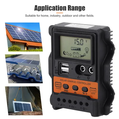 Produktbild von 30A Solarladeregler 12V24V Auto Solar Panel Regler Solar Spannungsregler Laderegler Solarpanel mit LCD
