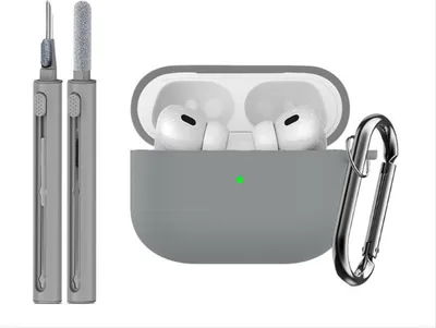 Produktbild von INF Silikon Schutzhülle (3-teiliges Set) für Apple AirPods Pro 3 Grau