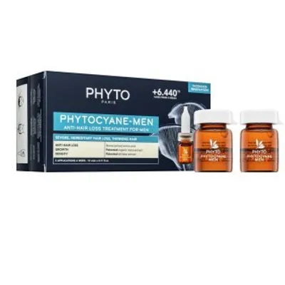 Produktbild von Alès Groupe Cosmetic Haarkur, Progressive Haarausfall-Behandlung für Herren, 12 Ampullen (42 ml), mit 95% Inhaltsstoffen natürlichen Ursprungs, patentiertem Maca- & Shiitake-Extrakt, bioformter Aminosäure, dreifache Wirksamkeit, nicht ausspülbar