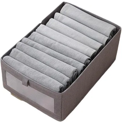 Image de Meuble de rangement - 4 pièces - 40 x 27 x 17 cm - Idéal pour les armoires - Base stable - Meuble de rangement à tiroirs - Meuble de rangement pour vêtements - Meuble de rangement avec fenêtre