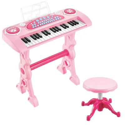 Immagine prodotto di Pianoforte elettronico per bambini con microfono 37 tasti rosa
