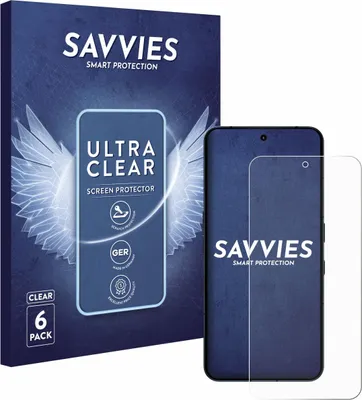 Produktbild von 6x Für Nothing Phone (3) Schutzfolie Savvies Displayschutz Display Schutz Folie Klar Transparent
