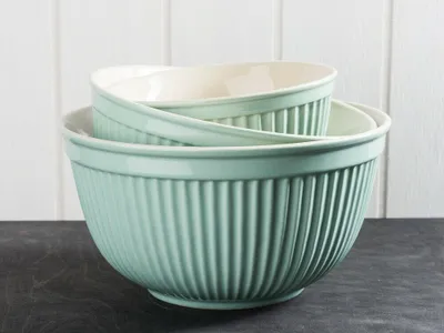 Produktbild von IB Laursen MYNTE Schalensatz Grün 3er Set Keramik Schüsseln GREEN TEA Geschirr