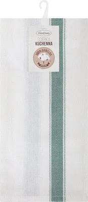 Obrázek produktu pro EUROFIRANY | Kuchyňská utěrka - sada 2 kusů - 50 x 70 cm - zelená utěrka - bavlna