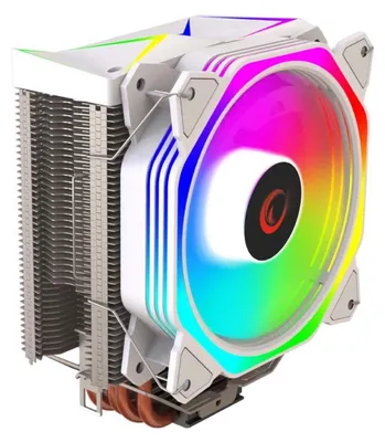 Produktbild von CPU-Kühler Rampage Octagon C50-White, LGA1700/AM5, 1800 U/min, 120mm Lüfter, ARGB, PWM