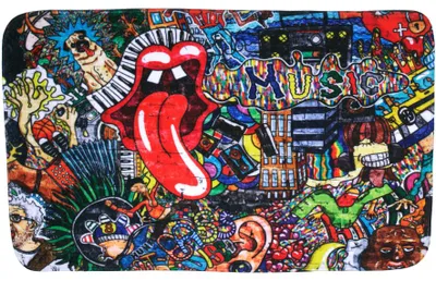 Productafbeelding van SANILO® Badmat, design Graffiti, 70 x 110 cm