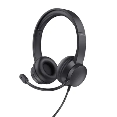 Produktbild von Trust HS-201, Kabelgebunden, Büro/Callcenter, 147 g, Kopfhörer, Schwarz