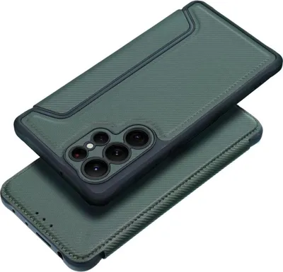 Image de Housse de téléphone portable Book Case avec porte-carte et fermeture magnétique compatible avec Samsung Galaxy A56 5G Vert