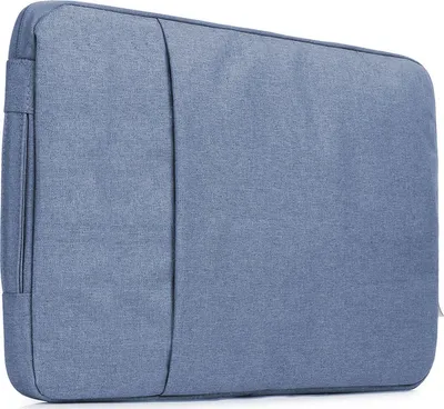 Produktbild von Mobigear Denim Zipper Laptop Sleeve (max 26 cm x 35 cm) Laptop Hülle - Marineblau