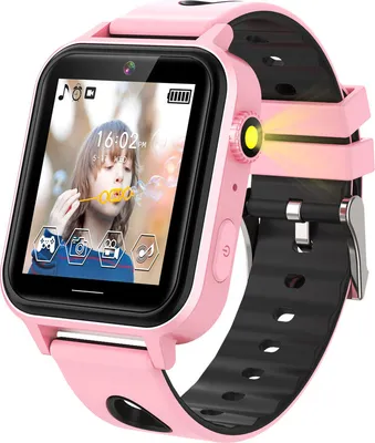 Obrázek produktu pro (Pink) A8 Smart Game Watch pro děti, 18 her Smartwatch pro chlapce dívky s krokoměrem Kalorie Svítilna Hodinky MP3 Hudba Děti Vánoční narozeninové dárky