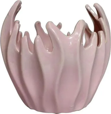 Produktbild von Dekorative Keramikvase in Rosa, 15 x 15 cm