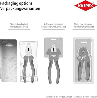 Produktbild von Knipex Kabelschere mit Doppelschneide brüniert, mit Kunststoff überzogen 200 mm 95 11 200