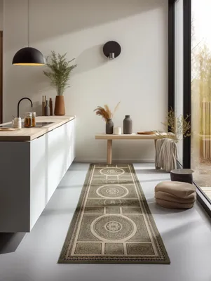 Productafbeelding van Omgoods - Klassiek Oriëntaals Vloerkleed 80 x 240 cm - Geschikt voor Woonkamer en Slaapkamer