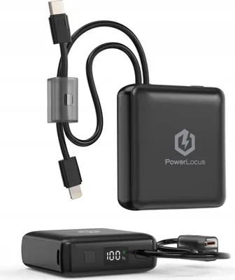 Immagine prodotto di Powerbank PowerLocus 10000mAh PD 20W Ricarica rapida USB-C + Lightning