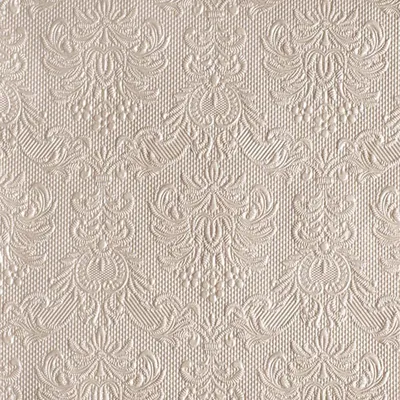Produktbild von Servietten 33x33cm Taupe Elegance Pearl Geprägt für Lunch & Party