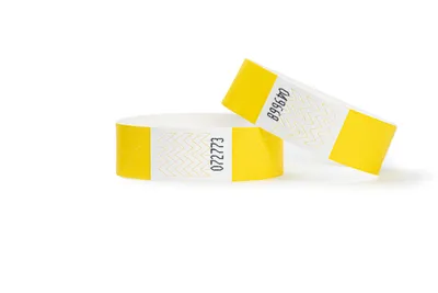 Produktbild von 200 tyvek armbänder gelb, Eintrittsbänder, Einlassbänder