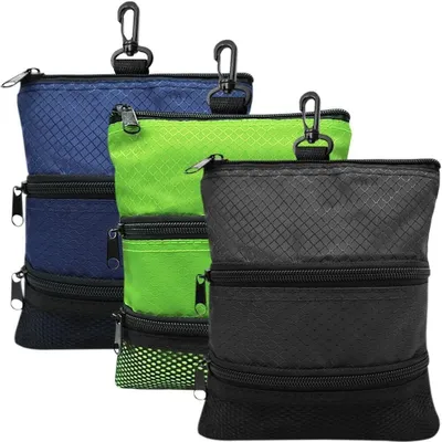 Zdjęcie produktu dla Omgoods - Torba golfowa do przechowywania piłek, z zamkiem i klipsami do akcesoriów