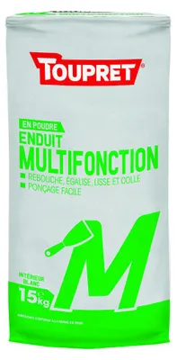Image de Enduit Intérieur Basique Et Chantiers 15kg Poudre - Toupret