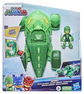 Produktbild von PJ Masks Glow & Go Geckko, Rennauto, 3 Jahr(e), LR44, Grün