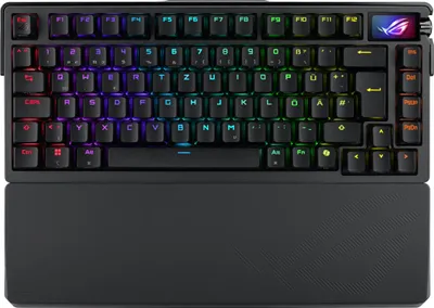 Produktbild von ASUS ROG Azoth Extreme Tastatur Gaming USB + RF Wireless + Bluetooth QWERTZ Schwarz