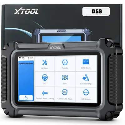 Image de Appareil de diagnostic automobile - Scanner OBD2 D5S - OBD-II - ABS/SRS - Moteur/Transmission - 16+ fonctions de service - Mises à jour es à vie - Bluetooth