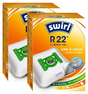 Produktbild von 2 x Swirl R 22 MP Plus AirSpace Staubsaugerbeutel Staubbeutel Microvlies