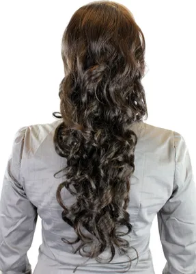 Produktbild von WIG ME UP Zopf, lockig, Gummizug, Braun WK03-4