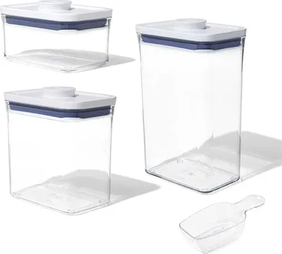 Produktbild von POP Rechteckige Küchenbehälter (B) - 3er-Set. - Gute Griffe / OXO