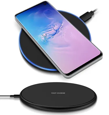 Produktbild von Für QI Wireless Schnell Ladegerät Samsung Galaxy S10e S10 Plus Kabellos Ladestation