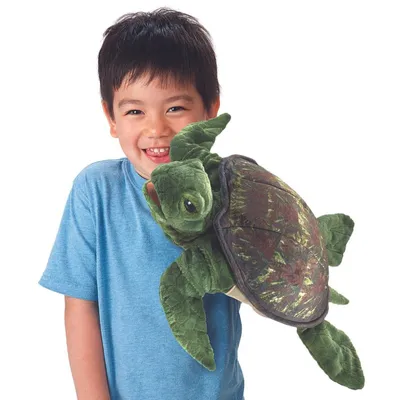 Produktbild von Folkmanis Fingerpuppe Meeresschildkröte / Sea Turtle 3036