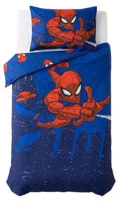 Produktbild von Spider-Man - Bettwäsche-Set für Jungen NS10329 (Einzelbett) (Blau)