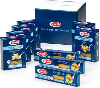 Produktbild von Barilla Glutenfreie Pasta Box - Multipack mit 3 Varianten Glutenfreier Pasta, 9 x 400g