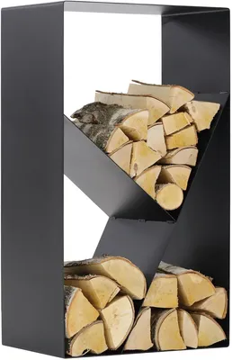 Produktbild von MAGNUS Brennholzregal R122 Schwarz Kaminregal Holzregal Ofenregal **