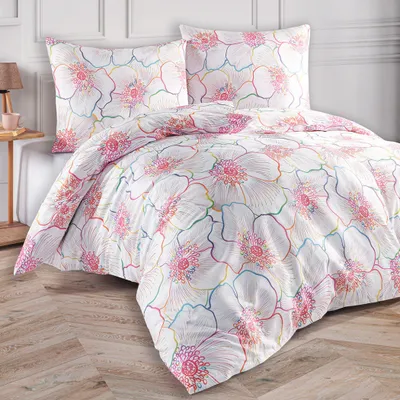 Obrázek produktu pro Saténové povlečení Bloom Velikost: 135x200 + 80x80 cm
