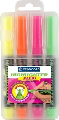 Obrázok produktu pre Zvýrazňovač Centropen Flexi FLUO 8542, sada 4 farieb
