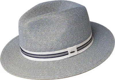 Bailey melierter knautschbarer Papier-Fedora Hester in blau