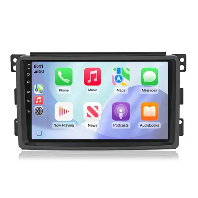 Obrázok produktu pre 9'' Android autorádio 128 GB pre Smart Fortwo 451 2007–2010 Carplay Android Auto navigácia Bluetooth
