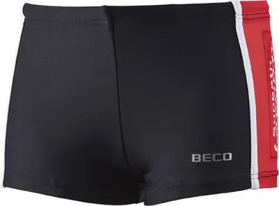 Produktbild von Beco Badeboxershorts für Jungen, Schwarz/Rot