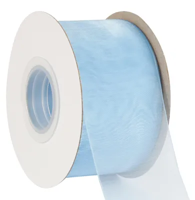 Organza-Band 50 mm x 45 m, transparent, für Geschenke & Deko