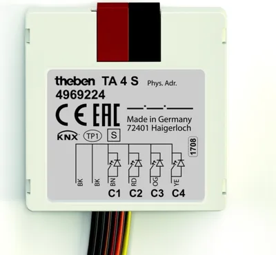 Immagine prodotto di Interfaccia a pulsante Theben TA 4 S KNX 4969224