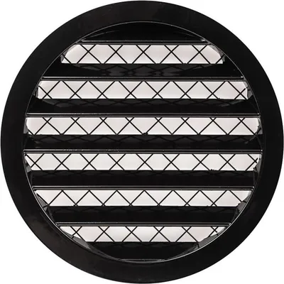 Obrázok produktu pre Mriežka chladiča z hliníkovej zliatiny 125 mm čierna