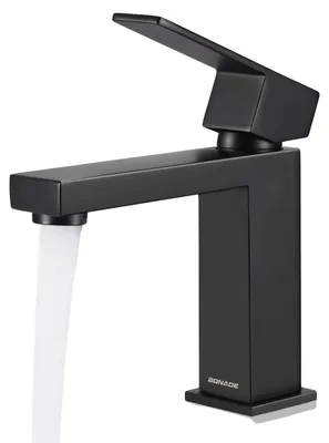 Obrázek produktu pro Umyvadlová baterie, moderní design, odolná nerezová ocel, černá, G3/8