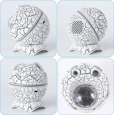 Produktbild von LED Sternenhimmel Projektor Dinosaurier Ei Galaxis Lampe Nachtlicht Bluetooth Lautsprecher Sternenprojektor mit Fernbedienung und Mikrofone